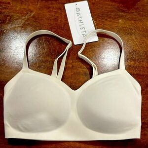 Athleta xxs bra with removable pads, off white